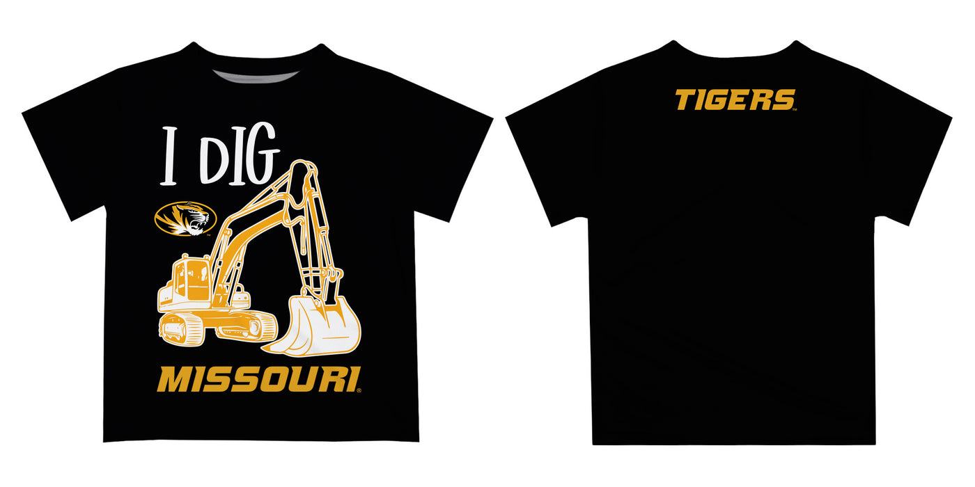 Missouri Tigers MU Vive La Fete Excavator Boys Game Day Black Short Sleeve Tee - Vive La Fête - Online Apparel Store