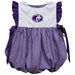 North Alabama Lions Embroidered Purple Gingham Girls Bubble