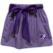 North Alabama Lions Embroidered Purple Gingham Skirt With Sash