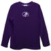 North Alabama Lions Embroidered Purple knit Long Sleeve Boys Tee Shirt