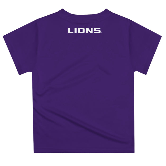 North Alabama Lions Vive La Fete Excavator Boys Game Day Purple Short Sleeve Tee - Vive La Fête - Online Apparel Store