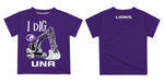 North Alabama Lions Vive La Fete Excavator Boys Game Day Purple Short Sleeve Tee - Vive La Fête - Online Apparel Store