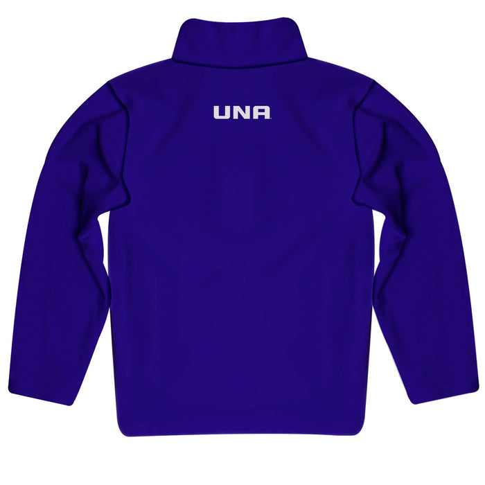 North Alabama Lions Vive La Fete Logo and Mascot Name Womens Purple Quarter Zip Pullover - Vive La Fête - Online Apparel Store