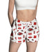 New Mexico Lobos UNM Repeat Print Hand Sketched Vive La Fete Impressions Artwork Womens White Lounge Shorts