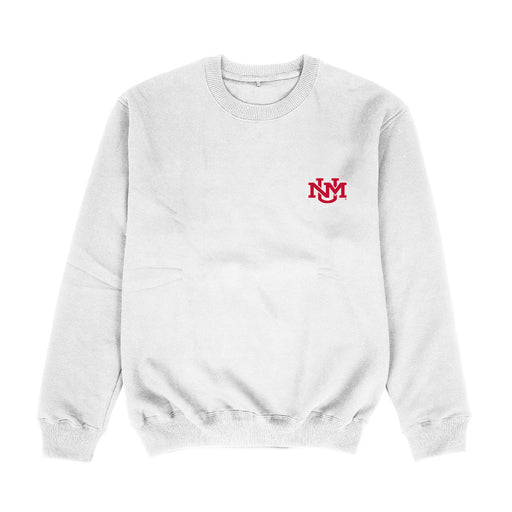 New Mexico Lobos UNM Hand Sketched Vive La Fete Impressions Artwork Womens  White Crewneck Sweatshirt