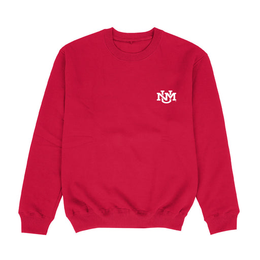 New Mexico Lobos UNM Hand Sketched Vive La Fete Impressions Artwork Womens  Red Crewneck Sweatshirt