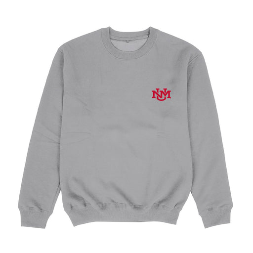 New Mexico Lobos UNM Hand Sketched Vive La Fete Impressions Artwork Womens  Gray Crewneck Sweatshirt