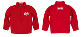 New Mexico Lobos Vive La Fete Logo and Mascot Name Womens Red Quarter Zip Pullover - Vive La Fête - Online Apparel Store