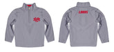 New Mexico Lobos Vive La Fete Logo and Mascot Name Womens Gray Quarter Zip Pullover - Vive La Fête - Online Apparel Store