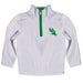 North Texas Mean Green Hand Sketched Vive La Fete Impressions Artwork  White Quarter Zip Pullover V1