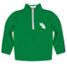 North Texas Mean Green Hand Sketched Vive La Fete Impressions Artwork  Green Quarter Zip Pullover V1