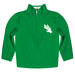 North Texas Mean Green Vive La Fete Logo and Mascot Name Womens Green Quarter Zip Pullover