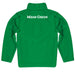 North Texas Mean Green Vive La Fete Logo and Mascot Name Womens Green Quarter Zip Pullover - Vive La Fête - Online Apparel Store