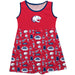 South Alabama Jaguars Sleeveless Tank Dress Girls Red Repeat Print Hand Sketched Vive La Fete Impressions