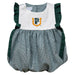 University of San Francisco Dons USF Embroidered Hunter Green Gingham Girls Bubble