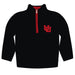 University of Utah Utes Hand Sketched Vive La Fete Impressions Artwork  Black Quarter Zip Pullover V1