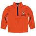 Virginia Cavaliers UVA Hand Sketched Vive La Fete Impressions Artwork  Orange Quarter Zip Pullover V1