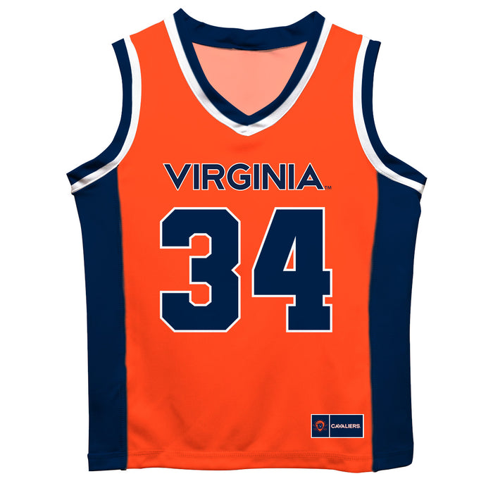 Virginia Cavaliers UVA Vive La Fete Jacob Groves Game Day Orange Boys Basketball Jersey