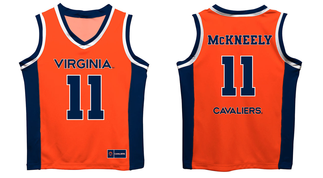 Virginia Cavaliers UVA Vive La Fete Isaac McKneely Game Day Orange Boys Basketball Jersey