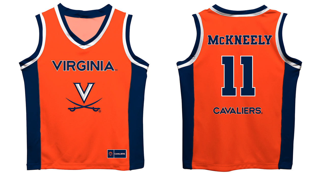 Virginia Cavaliers UVA Vive La Fete Isaac McKneely Game Day Orange Boys Basketball Jersey