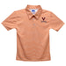 Virginia Cavaliers UVA Embroidered Orange Stripes Short Sleeve Polo Box Shirt