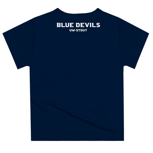 University of Wisconsin Stout Blue Devils UW  Vive La Fete Excavator Boys Game Day Navy Short Sleeve Tee - Vive La Fête - Online Apparel Store