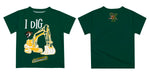 Vermont Catamounts Vive La Fete Excavator Boys Game Day Green Short Sleeve Tee - Vive La Fête - Online Apparel Store