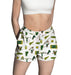 Vermont Catamounts Repeat Print Hand Sketched Vive La Fete Impressions Artwork Womens White Lounge Shorts