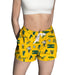 Vermont Catamounts Repeat Print Hand Sketched Vive La Fete Impressions Artwork Womens Gold Lounge Shorts