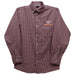 Virginia Tech Hokies VT Embroidered Maroon Gingham Long Sleeve Button Down