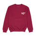 Virginia Tech Hokies VT  Hand Sketched Vive La Fete Impressions Artwork Womens  Red Crewneck Sweatshirt