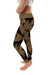 Wofford Terriers Vive La Fete Paint Brush Logo on Waist Women Gold Yoga Leggings - Vive La Fête - Online Apparel Store