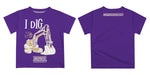 Western Carolina Catamounts Vive La Fete Excavator Boys Game Day Purple Short Sleeve Tee - Vive La Fête - Online Apparel Store