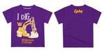 Williams College Ephs Vive La Fete Excavator Boys Game Day Purple Short Sleeve Tee - Vive La Fête - Online Apparel Store