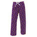 Williams College Ephs Vive La Fete Game Day All Over Logo Women Purple Lounge Pants