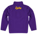 Williams College Ephs Vive La Fete Logo and Mascot Name Womens Purple Quarter Zip Pullover - Vive La Fête - Online Apparel Store