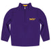 West Chester University Golden Rams WCU  Vive La Fete Game Day Solid Purple Quarter Zip Pullover Sleeves