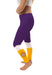 West Chester Golden Rams Vive La Fete Game Day Collegiate Ankle Color Block Women Purple Gold Yoga Leggings - Vive La Fête - Online Apparel Store