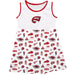 Western Kentucky Hilltoppers Sleeveless Tank Dress Girls White Repeat Print Hand Sketched Vive La Fete Impressions