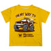 Western Michigan Broncos  Vive La Fete Monster Truck Boys Game Day Gold Short Sleeve Tee