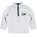 Wingate University Bulldogs Hand Sketched Vive La Fete Impressions Artwork  White Quarter Zip Pullover V1