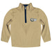 Wingate University Bulldogs Hand Sketched Vive La Fete Impressions Artwork Gold Quarter Zip Pullover V1