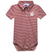 Washington State University WSU Cougars Embroidered Red Stripes Stripe Knit Polo Onesie