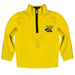 Wichita State Shockers WSU Hand Sketched Vive La Fete Impressions Artwork  Yellow Quarter Zip Pullover V1