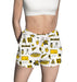 Wichita State Shockers WSU Repeat Print Hand Sketched Vive La Fete Impressions Artwork Womens White Lounge Shorts