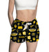 Wichita State Shockers WSU Repeat Print Hand Sketched Vive La Fete Impressions Artwork Womens Black Lounge Shorts