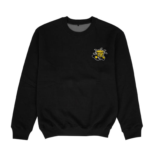 Wichita State Shockers WSU Hand Sketched Vive La Fete Impressions Artwork Womens  Black Crewneck Sweatshirt