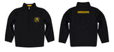 Wichita State Shockers Vive La Fete Logo and Mascot Name Womens Black Quarter Zip Pullover - Vive La Fête - Online Apparel Store