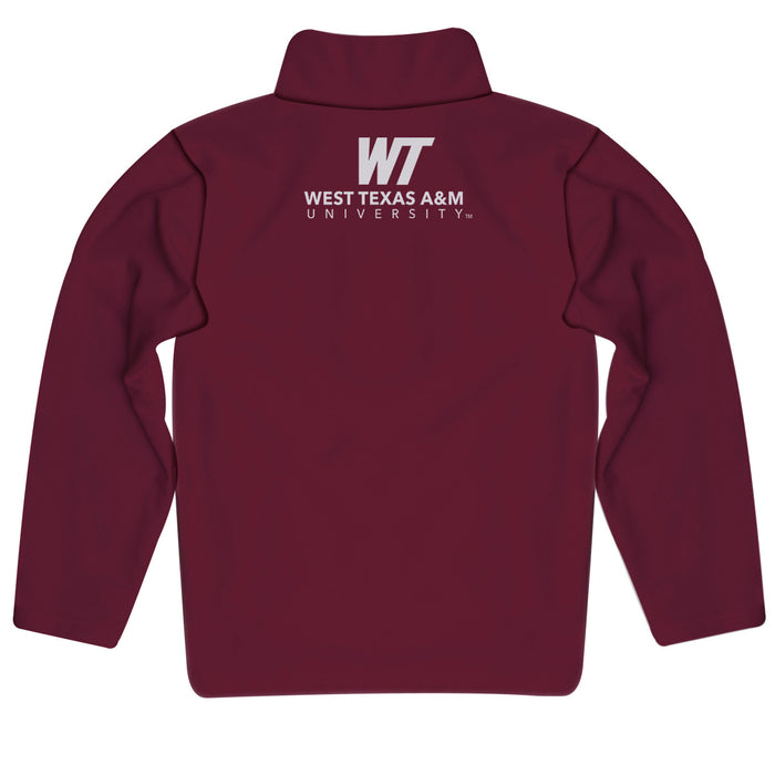 West Texas A&M Buffaloes Vive La Fete Logo and Mascot Name Womens Maroon Quarter Zip Pullover - Vive La Fête - Online Apparel Store