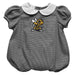 West Virginia Yellow Jackets WVSU Embroidered Black Gingham Girls Baby Bubble Short Sleeve